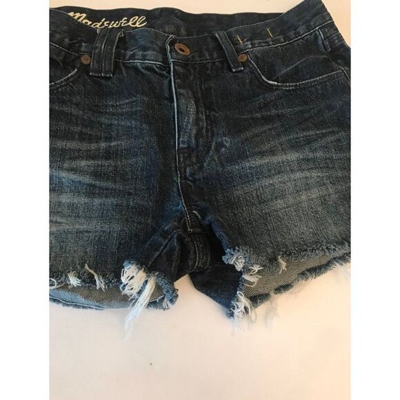 Madewell cut off denim jean shorts size 24 - Picture 4 of 9